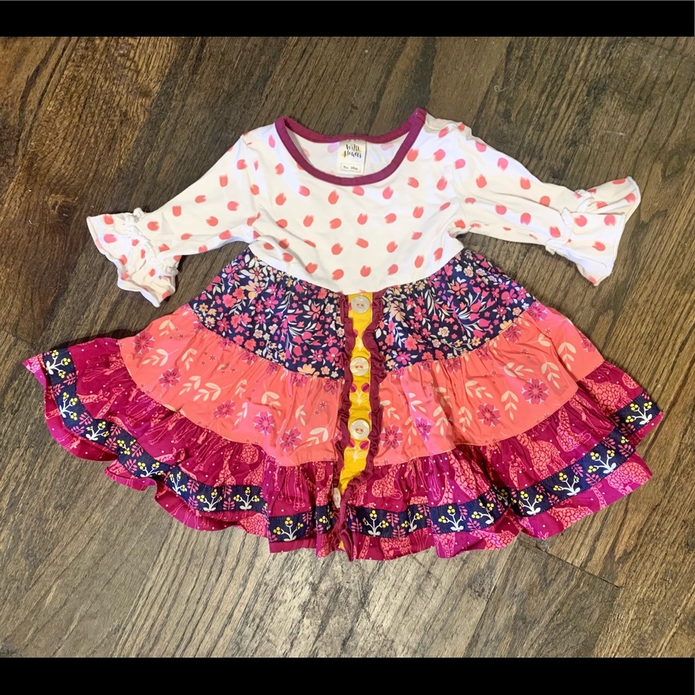 Wild Flowers Toddler dress 18 month